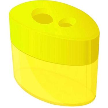 Imagem de Apontador com Depósito 2 Furos Amarelo - Sertic