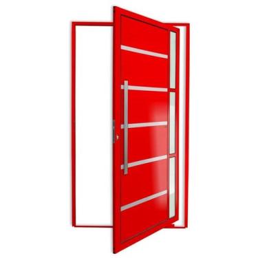 Imagem de Porta Pivotante Lambril Miraggio com Puxador Super 210cm x 120cm Brima