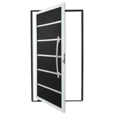 Imagem de Porta Pivotante Lambril Premium com Puxador Super 210cm x 120cm Brimak