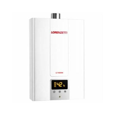 Imagem de Aquecedor Gás Lorenzetti LZ 1600DE GLP Digital 15L/min Exaustão Forçad