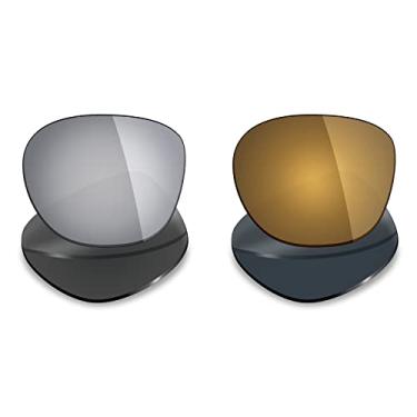 Imagem de Mryok 2 pares de lentes polarizadas de substituição para óculos de sol Oakley Latch – Opções