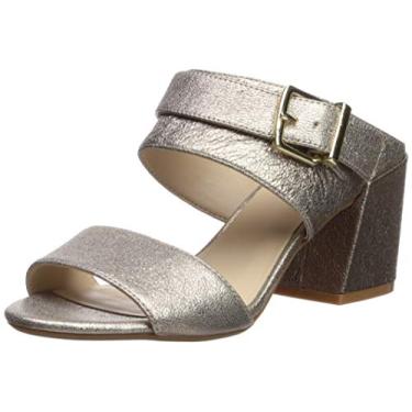 Imagem de Kenneth Cole New York Sandália feminina Hannon 2 Way com tira ajustável de salto, Champanhe, 6