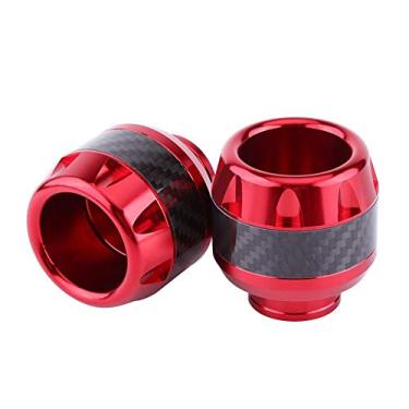 Imagem de Anauto 1 par de protetores deslizantes para moldura dianteira de garfo de motocicleta de fibra de carbonoAnauto vermelho Anauto01710-02