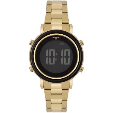 Imagem de Relogio Technos Feminino Digital Dourado Fashion Moderno
