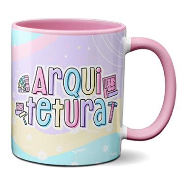 Imagem de Caneca Arquitetura Profissão Arquiteta Criativa Presente (Rosa)