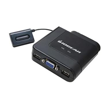 Imagem de IOGEAR Cabo USB de 2 portas KVM Switch com áudio e microfone, GCS72U