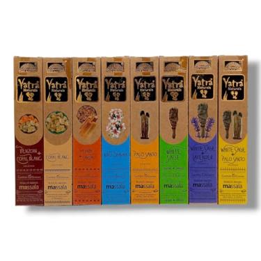 Imagem de Kit 8 Aromas - Incenso Yatra Naturals Massala Parimal