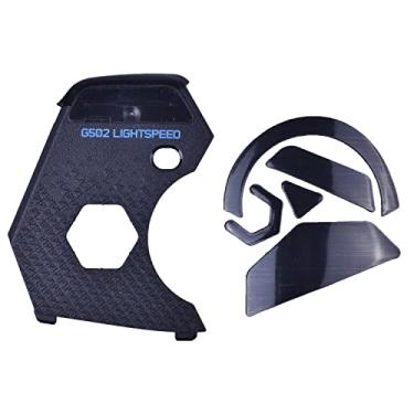 Imagem de BestParts Nova capa traseira contrapeso + substituição de pés de mouse para mouse Logitech G502 Lightspeed sem fio