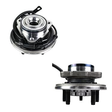 Imagem de KUSATEC 515078 Conjunto de rolamento de roda e cubo dianteiro, 2 peças, compatível com Ford Explorer 2006-2010, Sport Trac 2007-2010, Mercury Mountaineer 2006 2007 2008 2009 2010, 5 parafusos com ABS
