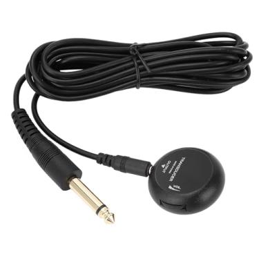 Imagem de Microfone de Contato, Volume de Captação Piezo Ajustável Mini Autoadesivo Captador de Microfone Piezo para Guitarra Acústica Ukulele Violino