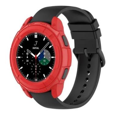 Imagem de Capa Case Com Coroa + Película Para Galaxy Watch 4 Classic 46mm / Watc