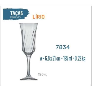 Imagem de 24 Taças Lírio 195ml - Champanhe Espumante Frisante - Nadir Figueiredo