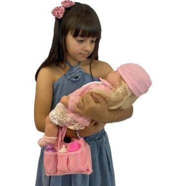 Imagem de Kit Boneca Classic Rose Milk 3 Músicas + Bolsa Maternidade - Milk Brin