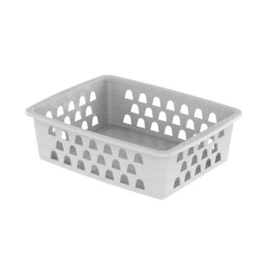 Imagem de Cesto Organizador Grande 25x19x7cm Decorativo Mesa Armário - Uninjet, 