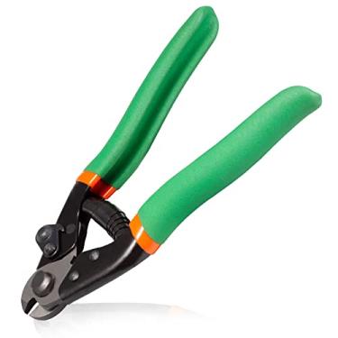 Imagem de LEONTOOL Cortadores de fio de aço de 19 cm cortadores de corda de fio de bicicleta alicate de corte de cabo cortador de freio de bicicleta cortadores de fio para cerca de metal catraca cabo de