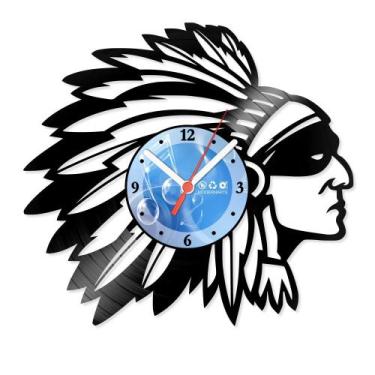 Imagem de Relógio De Parede Disco Vinil Diversos - Índio Nativo - VDI-174 - Mode