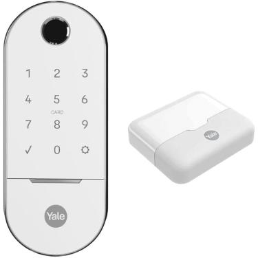 Imagem de Combo Fechadura Digital Lia Branco | Yale