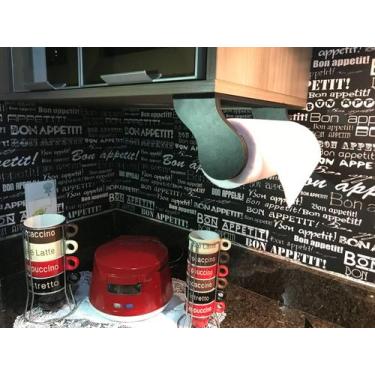Imagem de Porta-Rolo de Papel Toalha em MDF para Armário de Cozinha - Okiitech