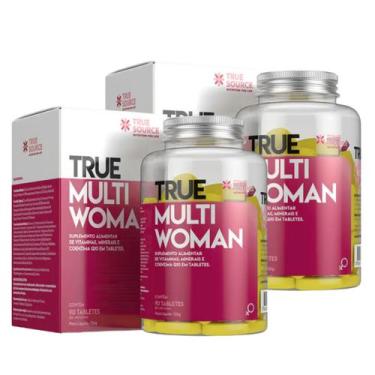 Imagem de 2x Multivitamínico True Multi Woman True Source 90 Tabletes, Sem Sabor