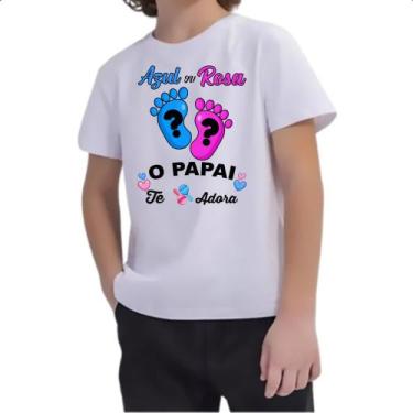Imagem de Camiseta Infantil Cha Revelacao Papai te adora - Alearts, 6
