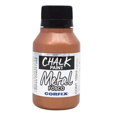 Imagem de Tinta Chalk Paint Metálica Fosca Corfix 100ml - 23111, 394 - COBRE