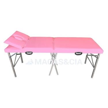Imagem de Maca Portátil Dobrável com Cabeceira Reclinável e Respiro 200kg 65cm L