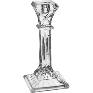 Imagem de CASTIÇAL PORTA VELA DECORATIVO HOME&CO ECO CRYSTAL 20x9x9cm TRANSPARENTE