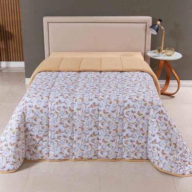 Imagem de Edredom King Luar Super Macio Malha 100% Algodão Dupla Face 01 Peça - Algodão Mostarda