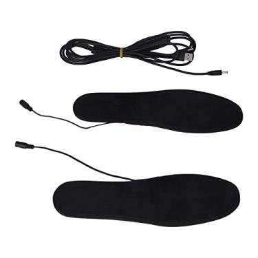 Imagem de Calefação Palmilha Cuttable, USB Temperatura Ajustável Inverno EVA Palmilha Sapato Quente para Homens Mulheres Crianças Com Banco de Potência, Mãos Frias, Uso Pés (37-38 Tamanho)