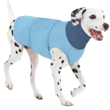 Imagem de AOFITEE Colete de ansiedade para cães, moletom com capuz calmante para ansiedade, jaqueta pet trovão, camisa calmante para fogos de artifício, trovão, viagem, separação, bloqueio de ruído e