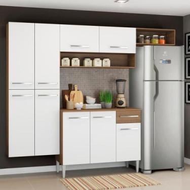 Imagem de Cozinha Emilly Paneleiro Armario Balcão Branco Madesa