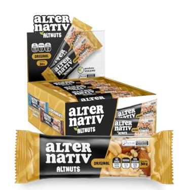 Imagem de Alternativ Barra Castanha Original – 12×30 g, 100% Castanhas Inteiras, Fonte de Proteína e Fibras