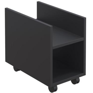 Imagem de Suporte Para Cpu E Nobreak Com Rodízios Guide L03 - Lyam Decor, Preto