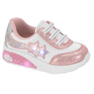 Imagem de Tenis Molekinha Ref 2731.307.28622 Branco/rosa/prata 017