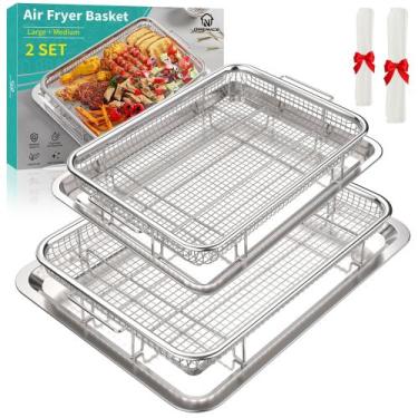 Imagem de Conjunto de cestos de fritadeira Air OPENICE para forno com panelas e 