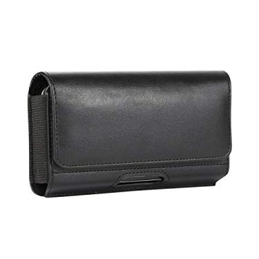 Imagem de Coldre de telefone de couro PU para Samsung A54 A53 A52 A33 A34, Galaxy S24+ S23 Plus S22+ S23 FE S21 FE Note 20, iPhone 15 Plus 15 14 13 12 11 Pro Max, OnePlus N20 5G, capa de celular com clipe de