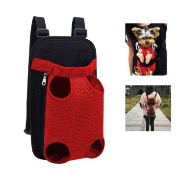 Imagem de Mochila Canguru Cachorro Cao Gato Pet Animal de Estimaçao Pequeno Porte Bolsa Transporte Seguro Confortavel Caminhada Ar Livre Passeio