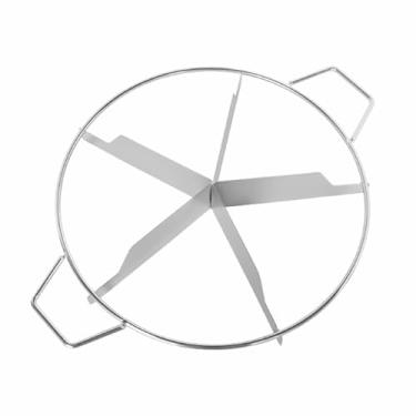 Imagem de Cortador de torta, 5 fatias, cortador de biscoito, cortador de pizza de aço inoxidável, cortador de bolo para fatias uniformes