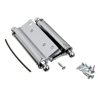 Imagem de Dobradiça Aço Vai E Vem 3 Ferro Cromado Uniao Mundial