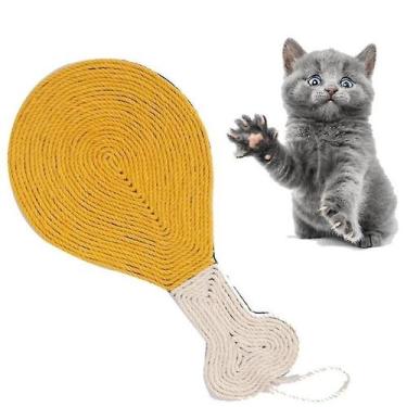 Imagem de Brinquedos de gato gato de estimação sisal raspadinha bonito forma de 