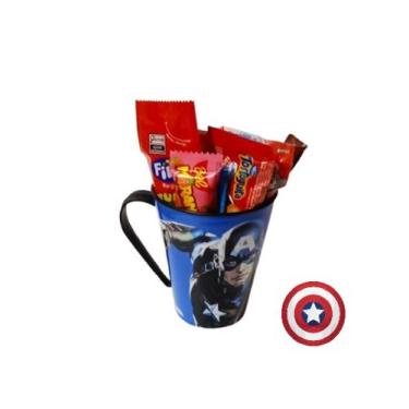 Imagem de Kit Lembrancinha Dia Das Crianças Doces Personagens Capitão América - 