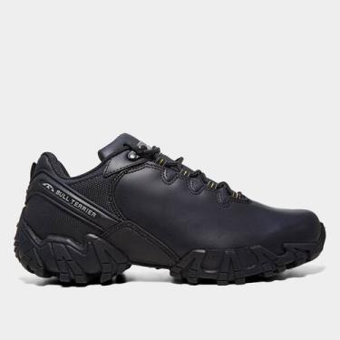 Imagem de Tênis Couro Bull Terrier Dakar Low Masculino, Preto, 43