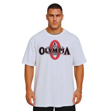 Imagem de Camiseta Oversized Mr Olympia Streetwear Algodão Estilo Urbano Academia Treino-Masculino
