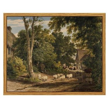 Imagem de Arte de parede em Simsea Driving Home the Flock 20x25 cm - InSimSea