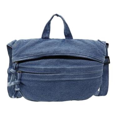 Imagem de Bolsa Messenger, jeans vintage, casual, tiracolo, mochila feminina - y