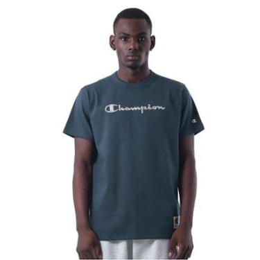 Imagem de Camiseta Champion Malhão Heritage Script Rust Marrom-Masculino
