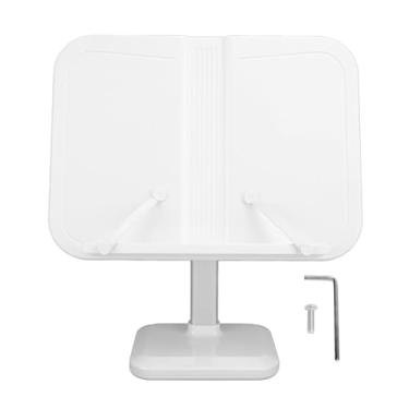 Imagem de TOPINCN Suporte para Livro Suporte para Laptop, Ajustável Com Clipes de Página Ajuste de Vários ângulos Bandeja de Suporte para Livro Portátil para Livro de Imagens, Livro de Histórias, (Branca)