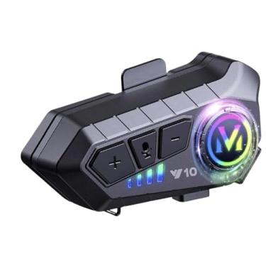 Imagem de Fone De Ouvido Para Capacete Bluetooth Headset Rgb Sem Fio, Intercomunicador De capacete