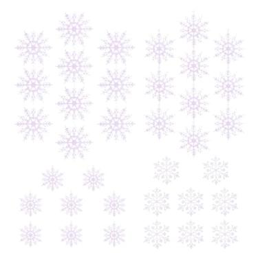 Imagem de Ornamento de floco de neve de árvore de Natal, decoração de pingente de neve flash | Decoração suspensa de neve flash | 36x árvore de Natal neve decoração de casa para pátio, quintal, casa, jardim, pa