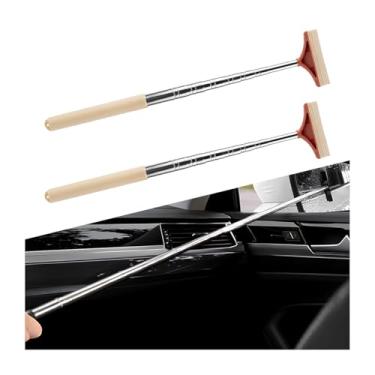 Imagem de BELOMI Rodo de espelho lateral do carro, 2 peças de limpador de espelho retrovisor retrátil de veículo para clima chuvoso e neblina, acessórios de mini ferramentas de limpeza de para-brisa automotiva